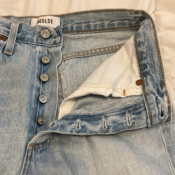 AGOLDE Riley High Rise Straight Crop Shatter Size 25 - Picture 7 of 10